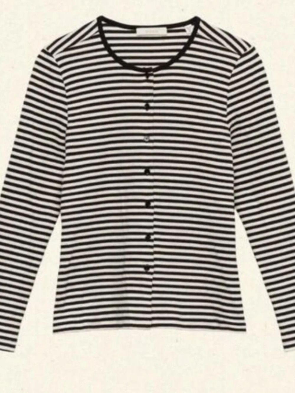 Doen Amelie Tee Black Nantucket Stripe Size S - Picture 2 of 5